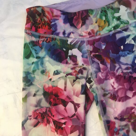 Live Love Dream Pretty Floral Capri Pants Womens Size XS Stretch Exercise Yoga - Picture 7 of 15